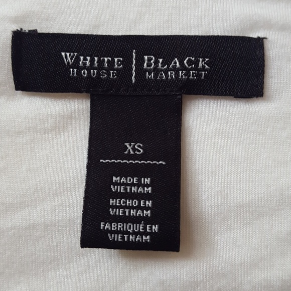 White House💙 Black Market White Long Sleeve Top - Picture 5 of 7